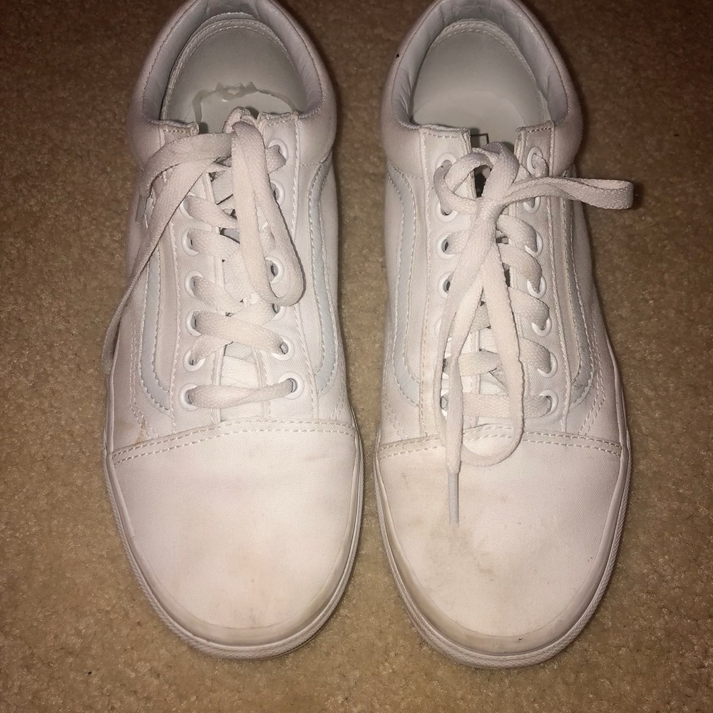 Old school white Vans